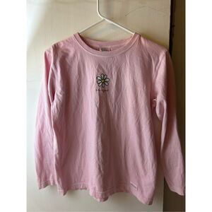 Life is Good S t shirt long sleeves women’s small Peru Cotton